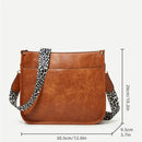 Bolsas Transversal de Couro Crossbody Com Alças Animal Print