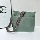 Bolsas Transversal de Couro Crossbody Com Alças Animal Print