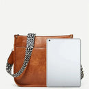 Bolsas Transversal de Couro Crossbody Com Alças Animal Print