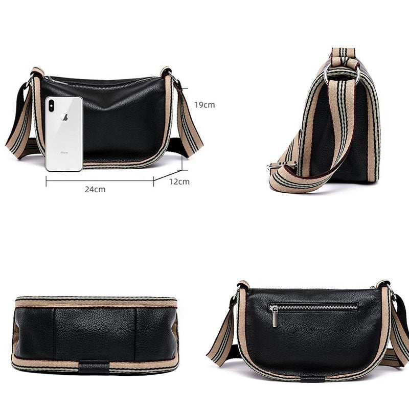 Bolsa de Couro Crossbody - Martinez - Frete Grátis