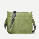 Bolsas Transversal de Couro Crossbody Com Alças Animal Print