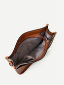 Bolsas Transversal de Couro Crossbody Com Alças Animal Print