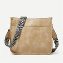 Bolsas Transversal de Couro Crossbody Com Alças Animal Print
