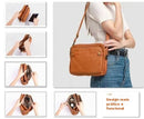 Bolsa tiracolo de couro transversal - Mariliche - Frete Grátis