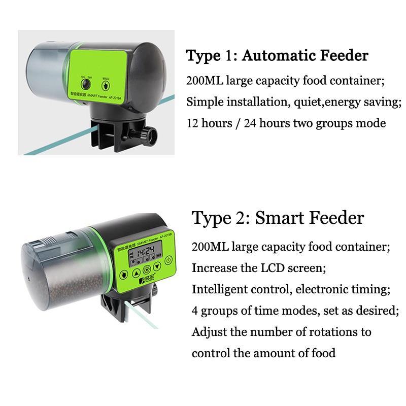 Alimentador Automático para Peixe - Dosador de Ração para Aquário - Shop Da Fábrica