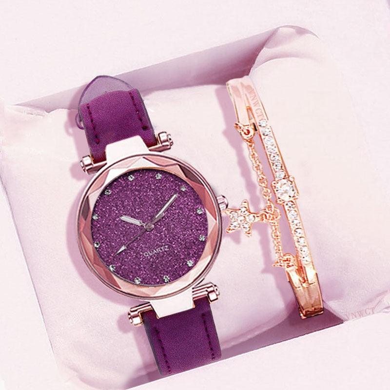 Relógio Feminino Quartz Romantic Classic + Bracelete [BRINDE EXCLUSIVO] - Shop Da Fábrica