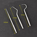 Conjunto de limpeza dental em aço inoxidável 7 peças - Shop Da Fábrica