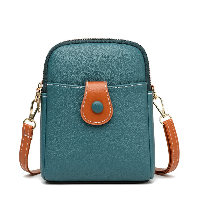 Bolsa de Couro - Crossbody Feminice - Frete Grátis